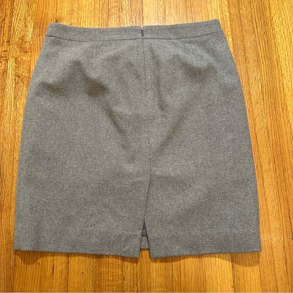 J Crew Womens Pencil Skirt Sz 12  Double Serge Wool Career Preppy Lined (@) - Picture 4 of 11